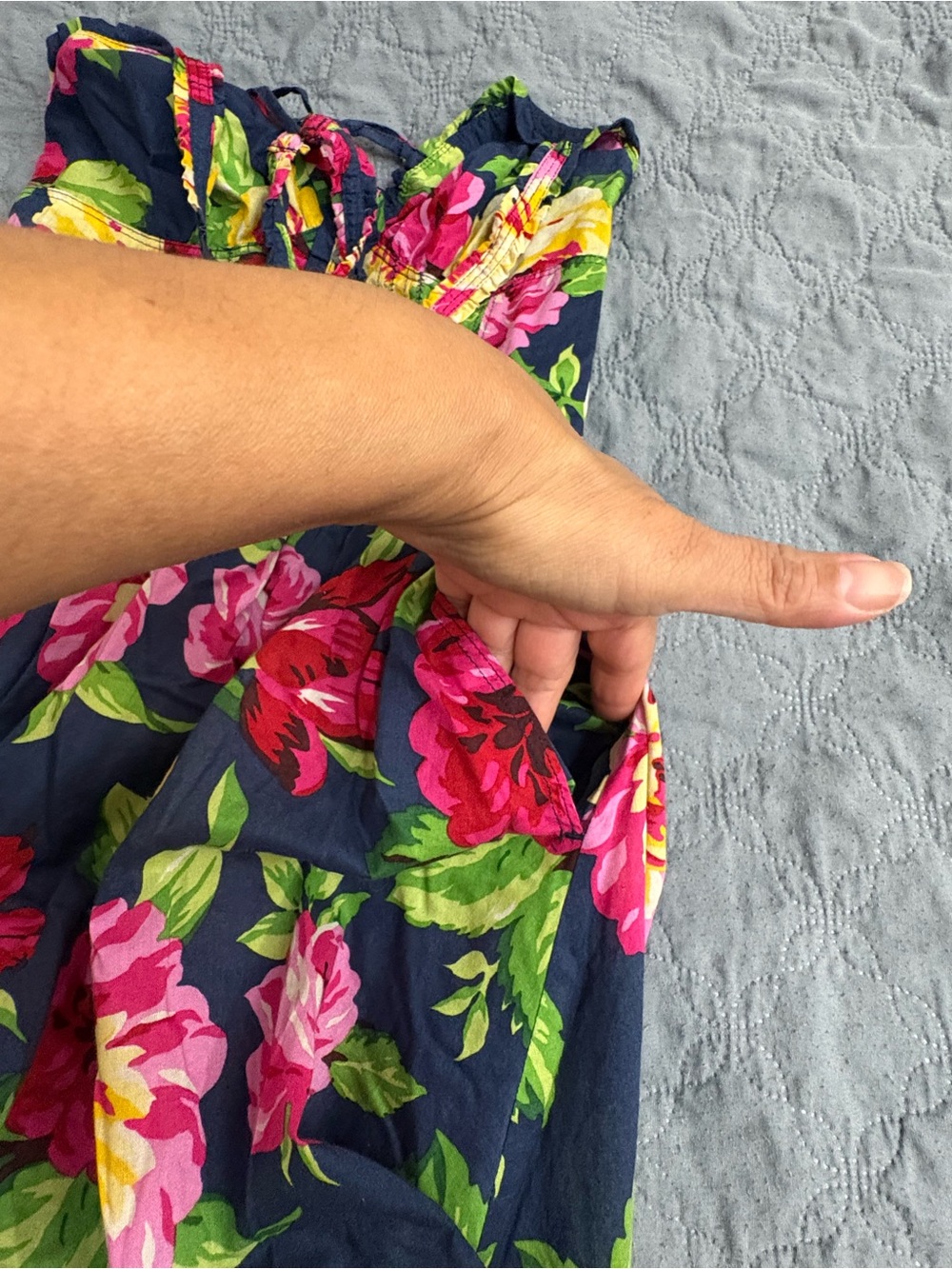Abercrombie Fitch Vibrant Floral Print Babydoll Preppy Whimsical
Dress S Pocket - Picture 10 of 10